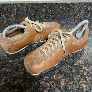 Vintage Skechers Sneakers 8 Brown Suede Leather Casual Bowler Oxford Shoe Y2K